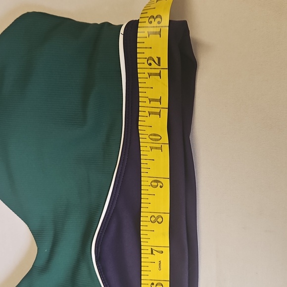 Willo- By Anthropologie Women's M Green and Black Sports Bra with Racerback - Picture 5 of 8